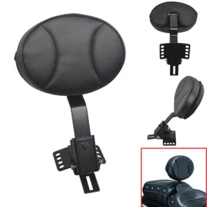 Adjustable Plug-In Driver Rider Backrest Kit For Harley Touring Road King Glide - Picture 1 of 12