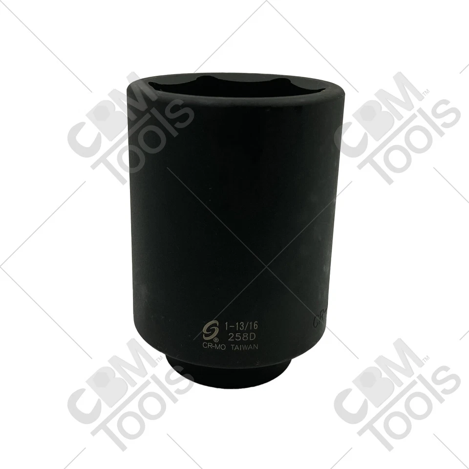 Sunex 258D 1/2" Drive 6 Point 103/16" Deep Impact Socket - Image 1 of 1