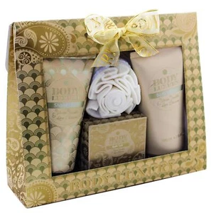 Badeset BODY LUXURY - Badesalz Duschgel Body Lotion - Vanille & Zitronenblüte - Bild 1 von 1