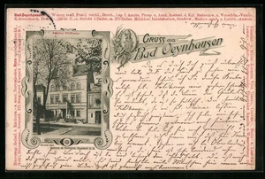 Bad Oeynhausen, Hotel-Pension Feldkamp, Klosterstr. 15, Ansichtskarte 1903 - Picture 1 of 2