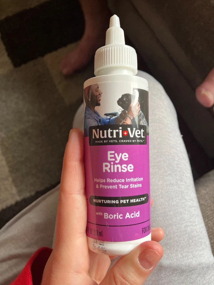 Nutri-Vet Gentle Formulat Removes Debris Eye Rinse Liquid for Dogs
