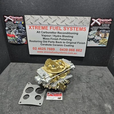 RECO 650 HOLLEY MECHANICAL SECONDARY  NO CHOKE SPREAD BORE CLASSIC GOLD FINISH  - image 1 of 2