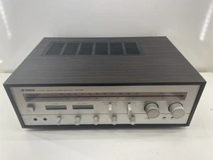 VINTAGE Yamaha CR-440 Natural Sound Stereo Receiver Silver Woodgrain Case *READ* - Picture 1 of 12