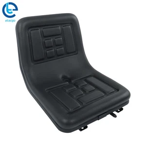 Asiento cortacésped compacto con respaldo alto ajustable negro asiento universal para tractor de césped - Imagen 1 de 12