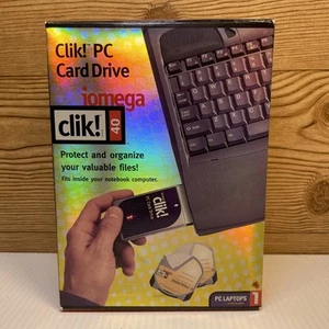 Iomega Clik! Click! 40 External PC Card Drive Pocket Zip Was Sealed - Picture 1 of 5