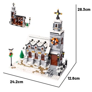 MOC-58208 Pequeña Iglesia de Invierno Modelo 1077 Piezas para Winter Village Construcción Sin usar, en caja - Imagen 1 de 4