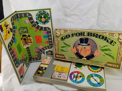 1965 Go For Broke Board Game by Selchow & Righter - COMPLETE - Good Cond. - Image 1 of 4