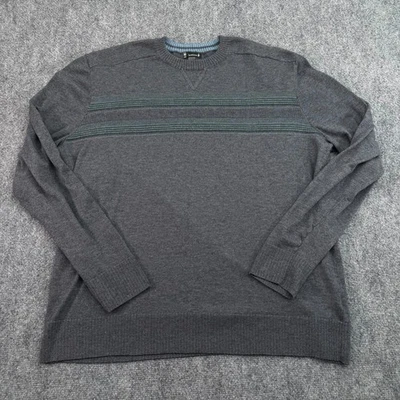Smartwool Sweater Men XXL 2XL Gray Sparwood Stripe CrewNeck Pullover Long Sleeve - Image 1 of 4