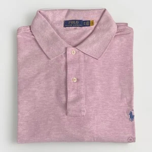 Polo Ralph Lauren Mesh Polo Shirt Men’s Size XLT SS Pink Heather - Picture 1 of 10