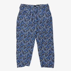 Elie Tahari Jodi Pant Size XS Blue Floral Silk Boho Coastal Chic European Summer - Picture 1 of 4