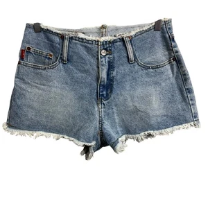 Pantaloncini vintage LEI Riding Wear in denim con taglio taglia 11 made in USA - Foto 1 di 8