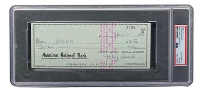 Stan Musial St. Louis Cardinals Signed  Bank Check PSA/DNA 85025600 - Image 1 of 4
