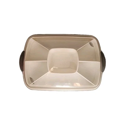 Servidor rectangular Chillzanne de colección Pampered Chef #2781 bandeja de verduras de huevo de diablo Foto 1 de 4