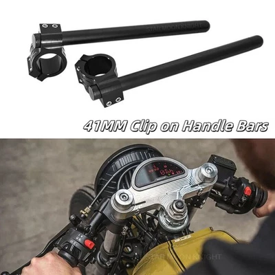 for Kawasaki EX400 NINJA 400 2018-2023 Adjustable Clip Ons Fork Handlebars 41mm - Image 1 of 4