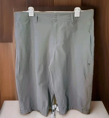 Danskin Now Capri Para Mujer Gris Algodón Mezcla Elástica Cordón Cintura - Talla 2XL Foto 1 de 4