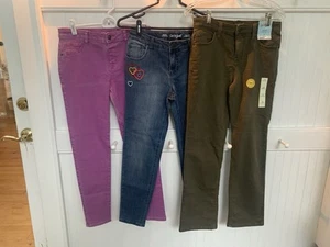 Girls Size 14 Cat & Jack Pants Bundle; Straight Leg, Jeggings - Picture 1 of 23