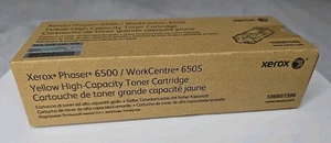 Genuine Xerox Phaser 6500 Yellow 106R01596 High-Capacity Toner Cartridge - Picture 1 of 4