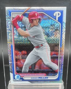 2024 Bowman Chrome Mojo Refractor Prospects BCP-213 Aidan Miller - Imagen 1 de 2