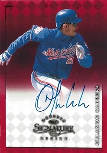 Autographed Orlando Cabrera Donruss Signatures  card - Picture 1 of 1