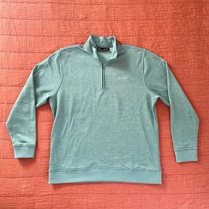 Under Armour Coldgear Arcadia Bluffs Fleece 1/4 Zip Green Golf Pullover Men’s XL - Picture 1 of 7
