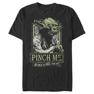 Men's Star Wars Retro Yoda Pinch Me T-Shirt - Picture 1 of 10