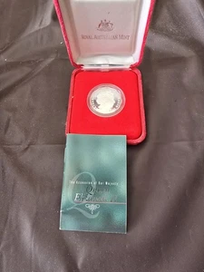 2002 Queen Elizabeth II 50th Anniversary Accession Silver Proof 50c Coin COA - Bild 1 von 3