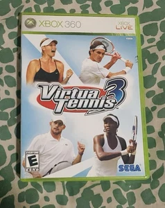 Virtua Tennis 3 (Microsoft Xbox 360, 2007) Sega Sports Tennis Game - Picture 1 of 3