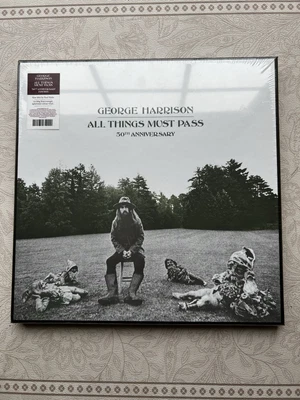 George Harrison All Things Must Pass Beatles Splattered COLORED SEALED 3LP BOX - Image 1 of 3