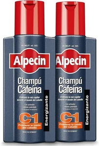Alpecin Caffeine Shampoo C1 2x250ml I Champú anticaida hombre y con cafeina - Imagen 1 de 6