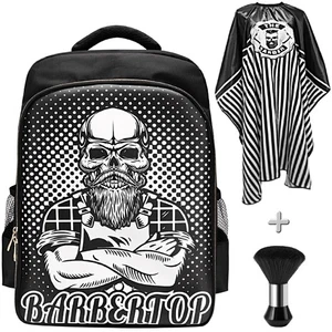 Barbiere Forniture Clipper Zaino per Parrucchiere, con Set 3 Pezzi Bianco  - Foto 1 di 7