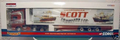 CORGI MODERN TRUCK SCANIA R FRIDGE TRAILER SCOTT TRAWLERS CC13705 - Image 1 of 1
