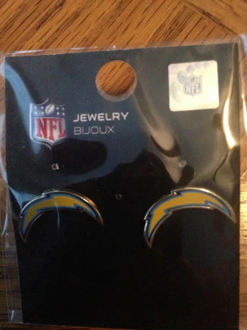 Los Angeles Chargers Earrings~NFL Gear~New Cover