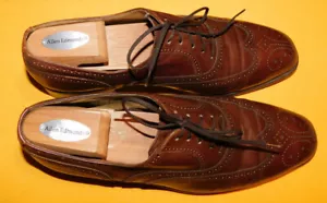 BALLY CARLTON OF SWITZERLAND LIGHT BROWN LEATHER WING TIP OXFORD SHOES SIZE 10D. - Picture 1 of 8