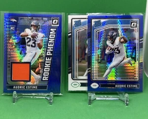 Parche Donruss Optic Audric Estime Rookie Phenom 2024 azul Hyper RC - LOTE X3 - Imagen 1 de 1