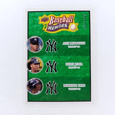 2008 Upper Deck MLB Heroes verde #188 cano Alex Rodríguez Derek Jeter/499 Foto 1 de 4