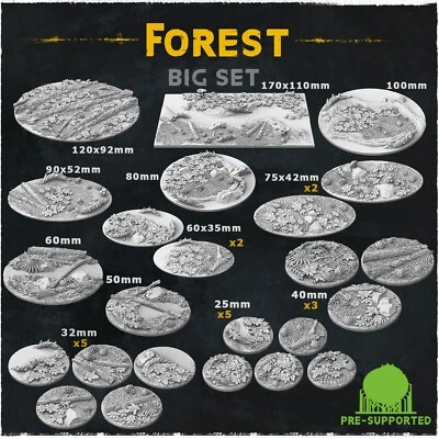 ZABAVKA WORKSHOP Forest woodland woods Scenic bases. Wargames, roleplaying, miniatures, diorama