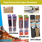 1x 3 Size Clean Step/Runner Mat Super Absorbent Microfibre Non-Slip Doormat