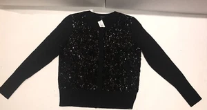 Cárdigan Talbots Petite Negro Con Lentejuelas Talla Pequeña Nuevo Con Etiquetas $99 - Imagen 1 de 8