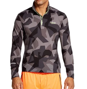 POLO SPORT Stretch Jersey Pullover Black Camo Thermovent - Picture 1 of 7