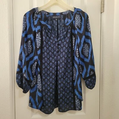 Jones New York Women's Peasant Blouse Signature Petite Size PL - Image 1 of 4