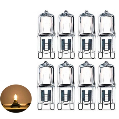 10/20/30pcs G9 Halogen 40w Warm White Light Bulb Globe 220V-240V Oven Microwave - Image 1 of 4