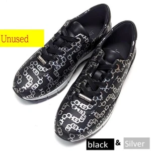 Authentic Unused Jimmmy Choo Sneakers Monza 34 Black&Silver - Picture 1 of 10