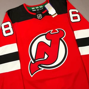 New adidas Jack Hughes New Jersey Devils Authentic Sewn NHL Jersey Sz 46 $229 - Picture 1 of 14
