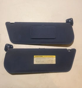 1987-1996 Ford F150 F250 F350 Bronco F-Series Dark Blue Sun Visor Pair Mirror - Picture 1 of 20
