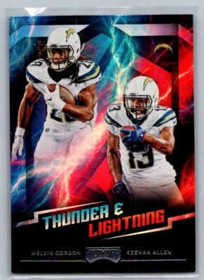 2018 Panini Playoff #6 Keenan Allen / Melvin Gordon Thunder & Lightning - Image 1 of 2