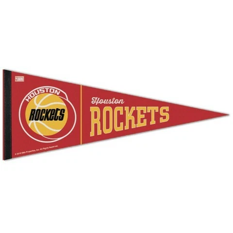 HOUSTON ROCKETS HARDWOOD CLASSIC PREMIUM QUALITY PENNANT 12"X30" BANNER Cover