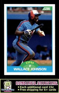 1989 Score #196 Wallace Johnson Montreal Expos - Picture 1 of 2