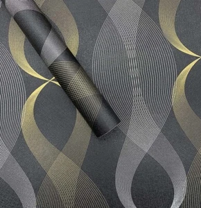 Silver/Gold Peel and Stick Self-Adhesive Contact Wallpaper Decor Simple style - Picture 1 of 11