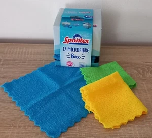 Spontex Microfibre Box 12er Mikrofasertücher Schmutz Fett  20x20cm 2er Pack - Bild 1 von 1