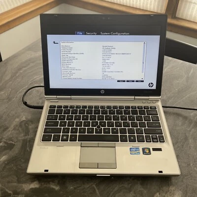 HP EliteBook 2560p Intel i5-2520M 2.5GHz 4GB RAM NO HDD 12.5" Laptop FOR PARTS - Image 1 of 4